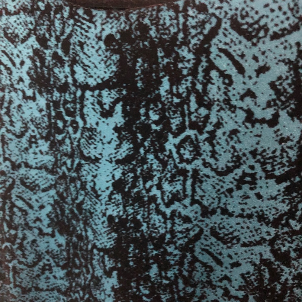 NWOT CALVIN KLEIN Teal with Black Velvet sleeveless special event dress - Picture 5 of 5